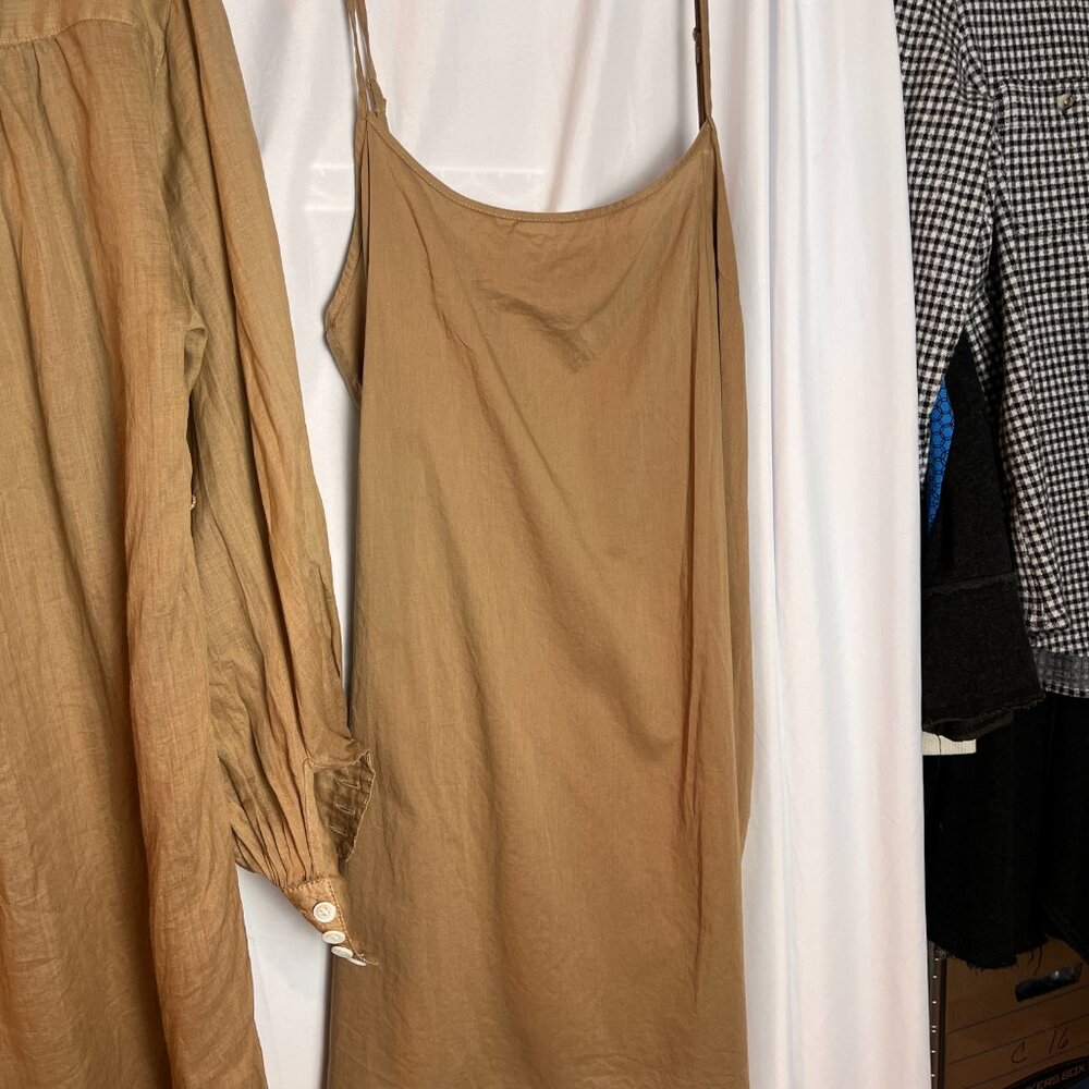 Women's Tan Banana Republic 2 pc Dress Size S - Picture 9 of 10